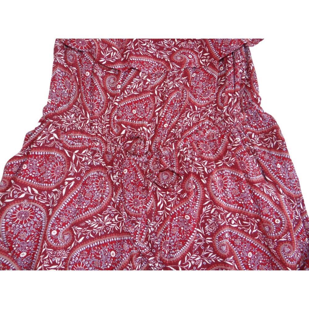 Old Navy Red Paisley Print Off-Shoulder Jumpsuit‎ - Size S - Picture 3 of 4